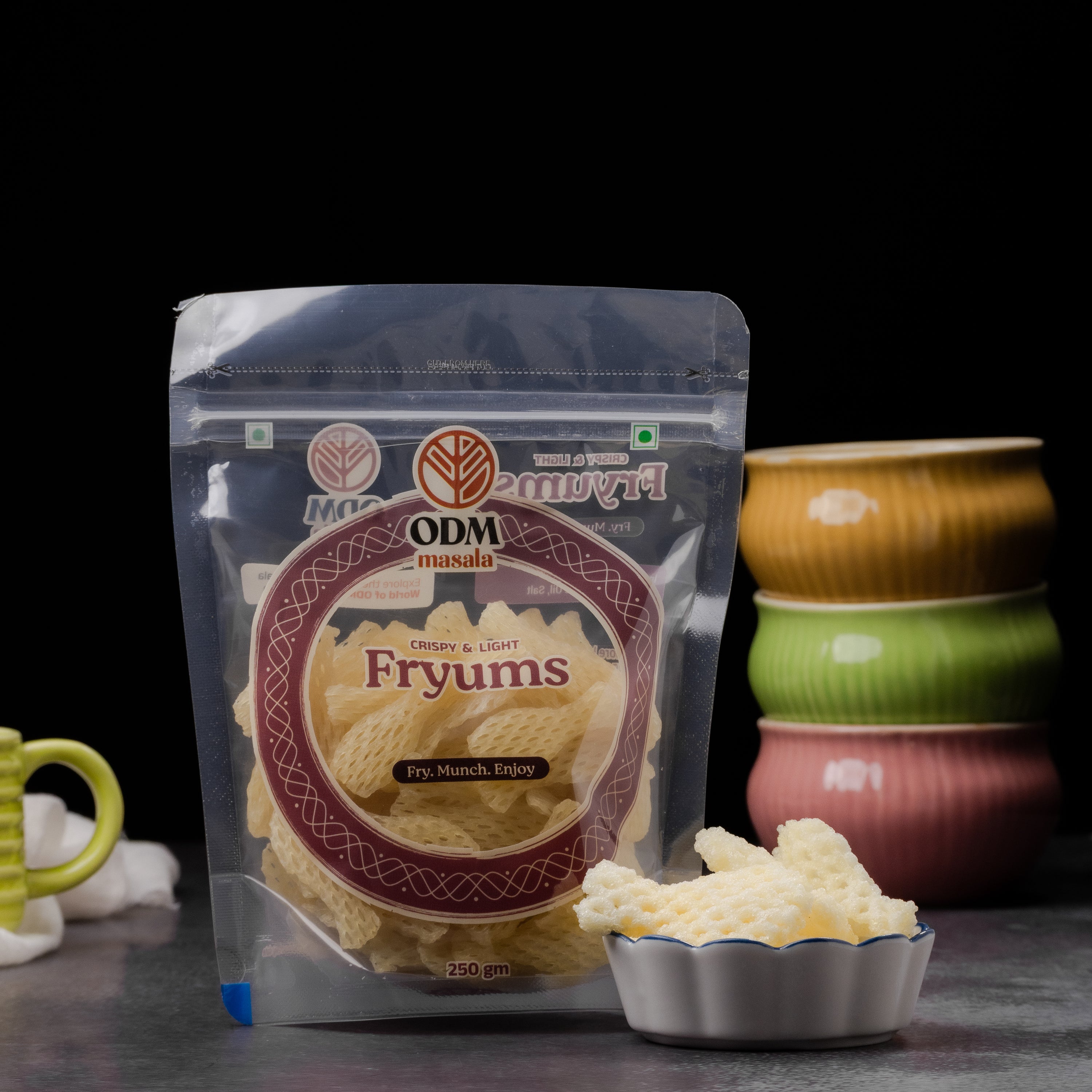 ODM Fryums (Ready to Fry) - ready-to-fry crispy snack | Durga Masala
