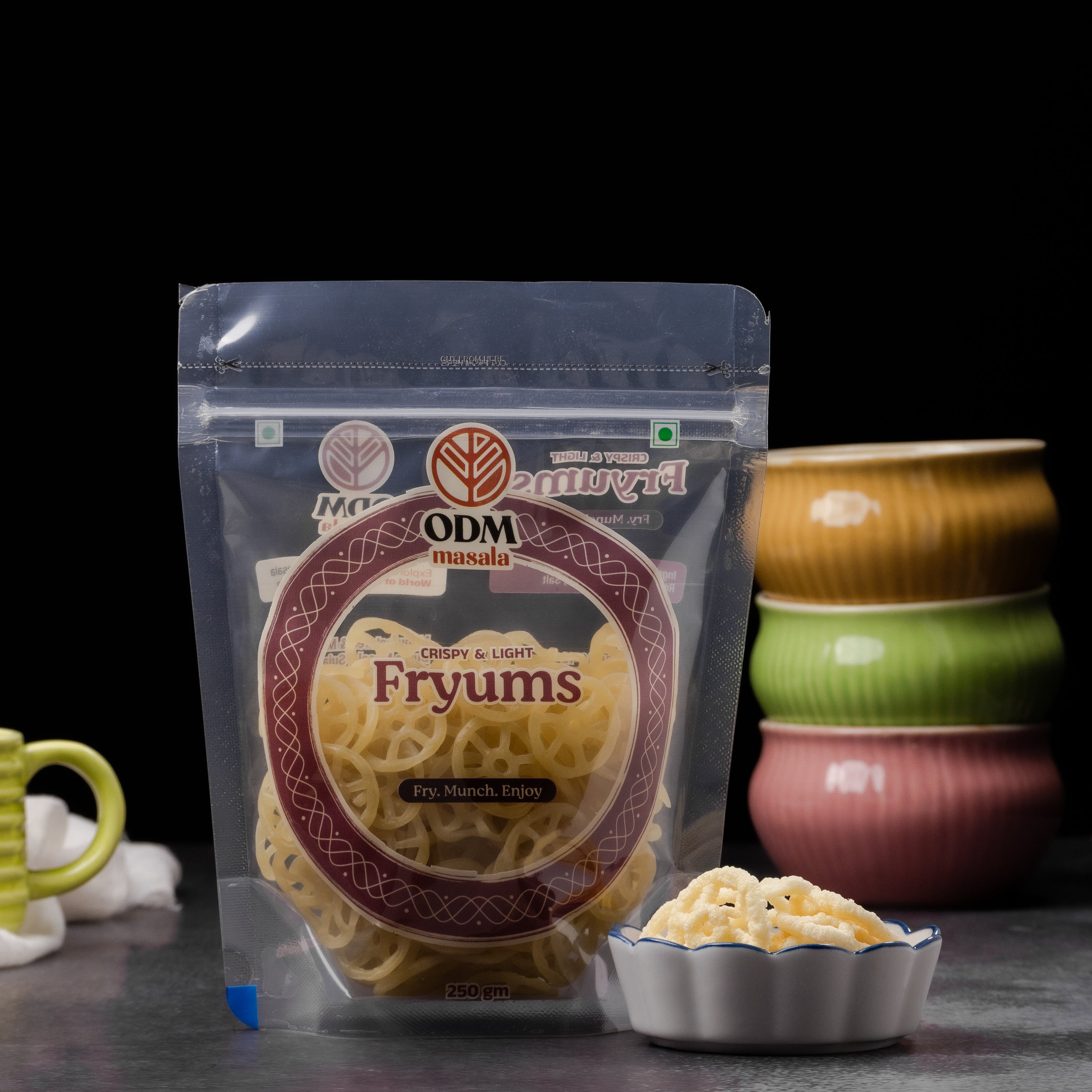 ODM Fryums (Ready to Fry) - ready-to-fry crispy snack | Durga Masala