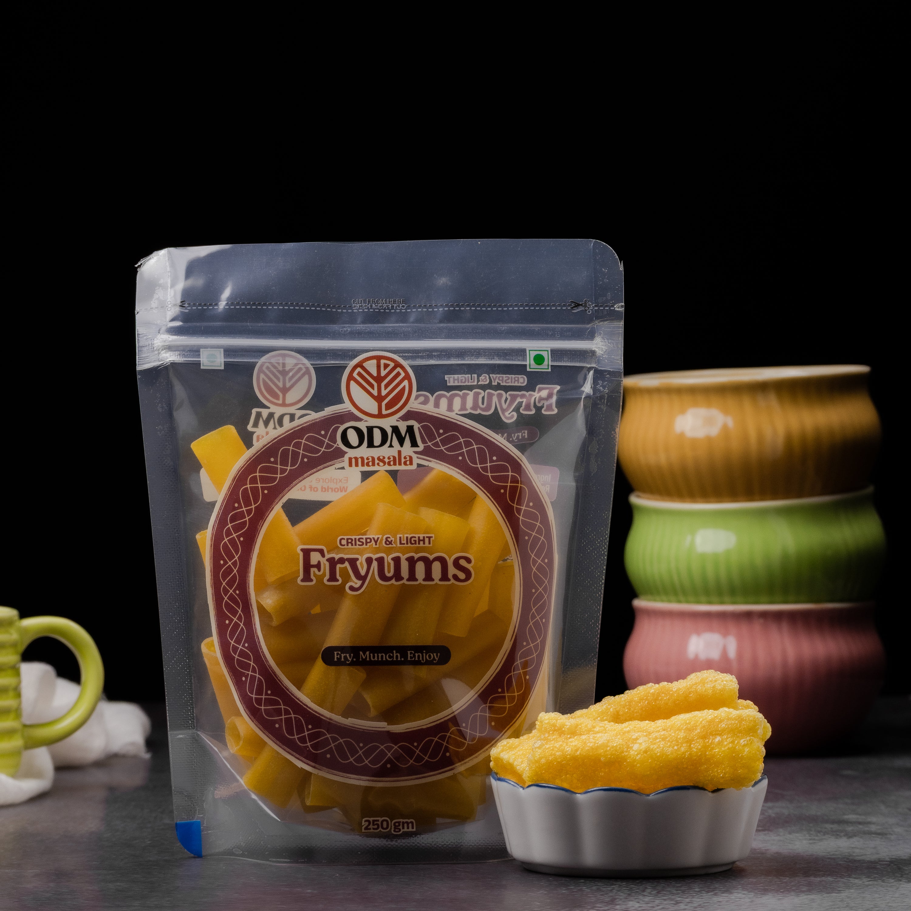 ODM Fryums (Ready to Fry) - ready-to-fry crispy snack | Durga Masala