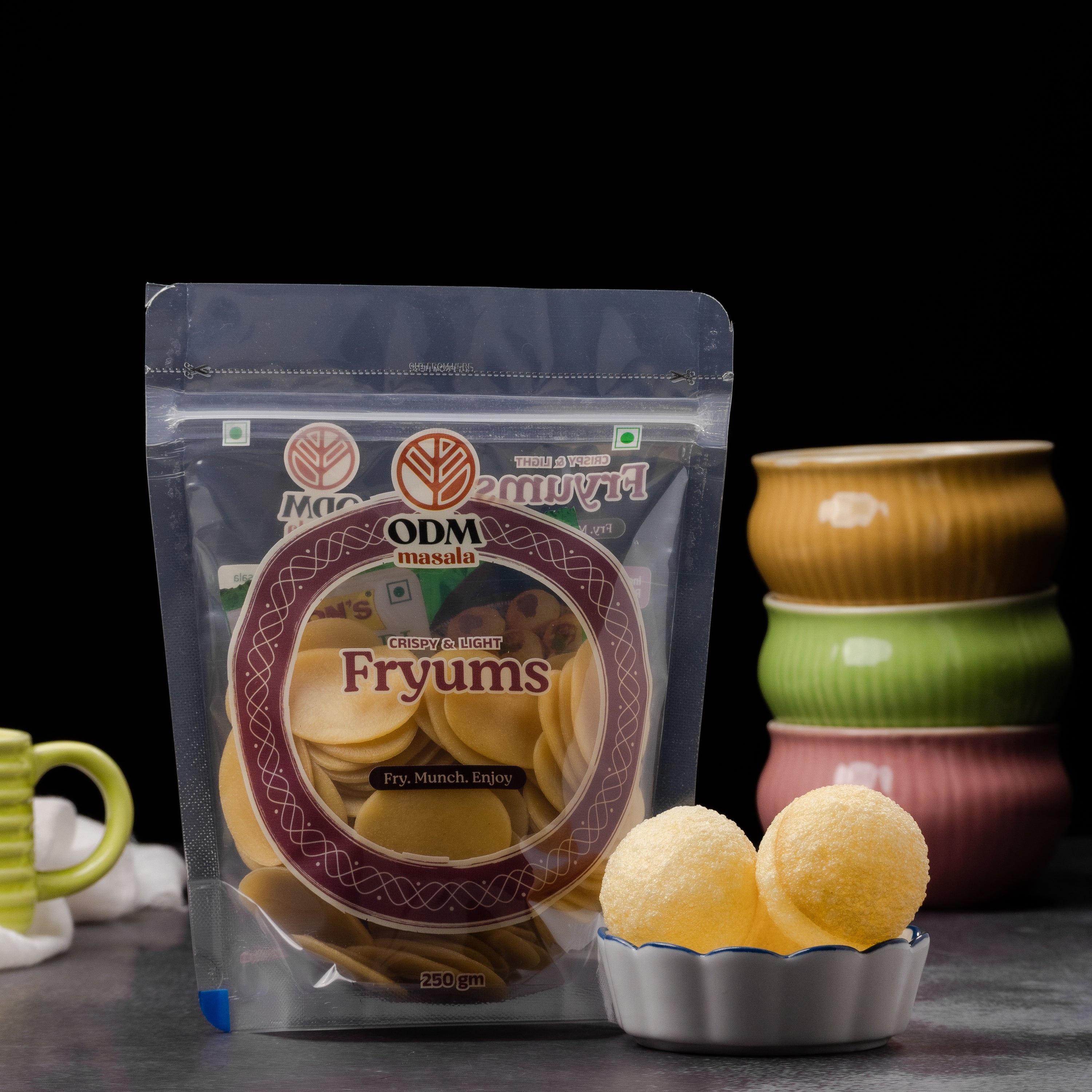 ODM Fryums (Ready to Fry) - ready-to-fry crispy snack | Durga Masala