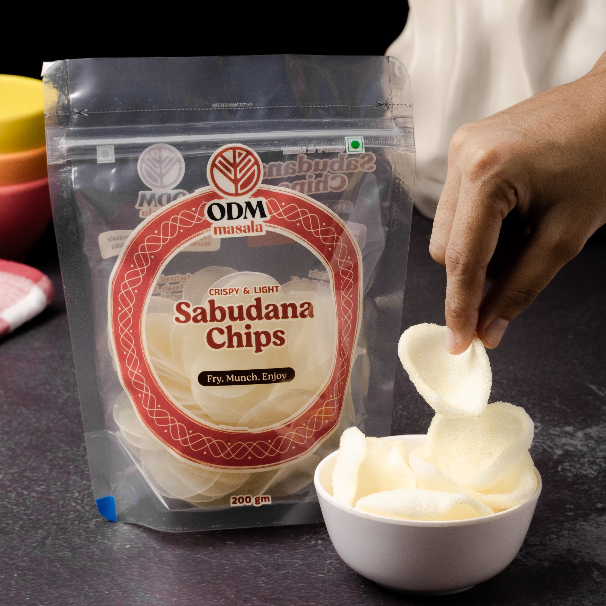 ODM Masala Sabudana Chips – ready-to-fry sago wafers pack