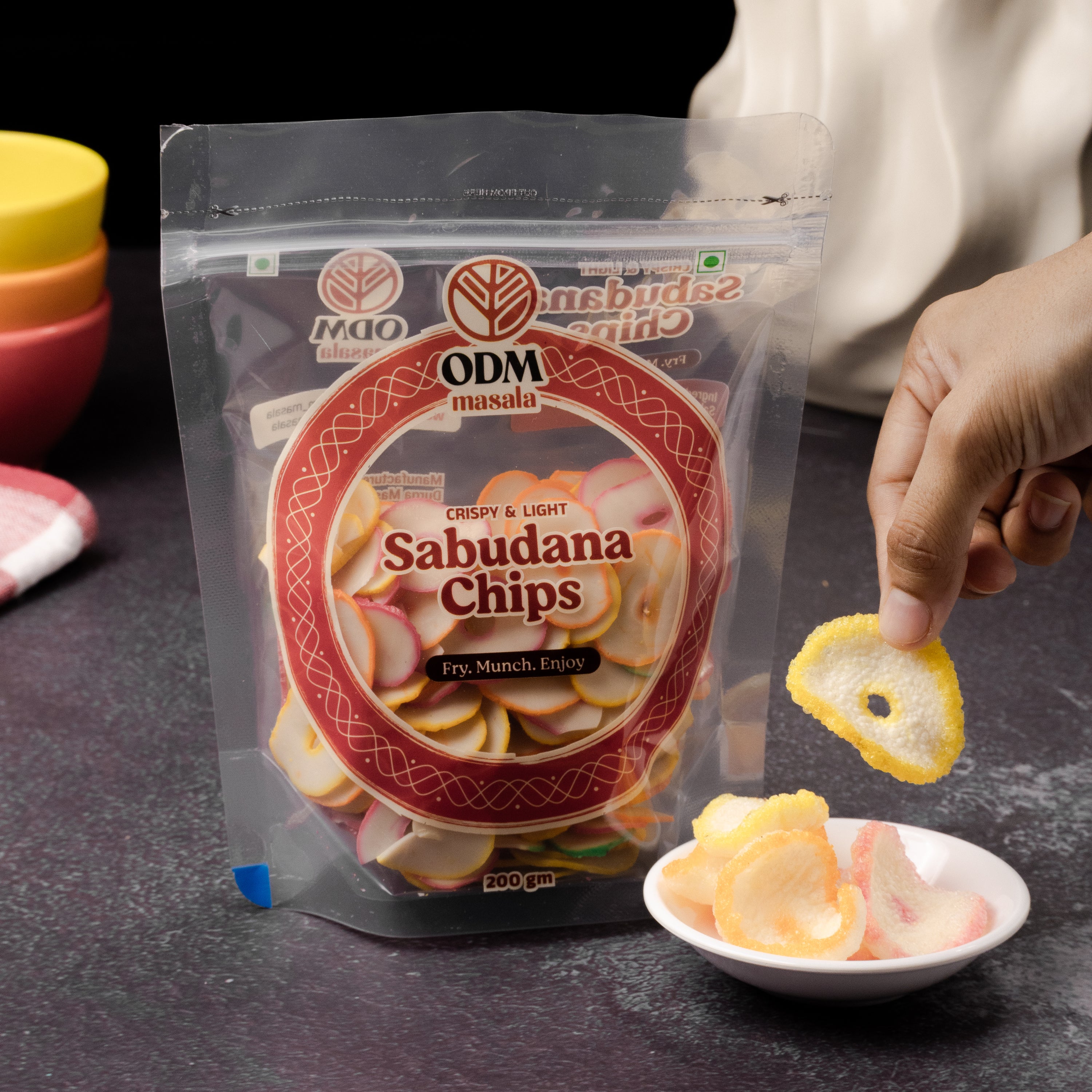 ODM Sabudana Chips (Ready-to-Fry Sago Wafers) - ready-to-fry crispy snack | Durga Masala