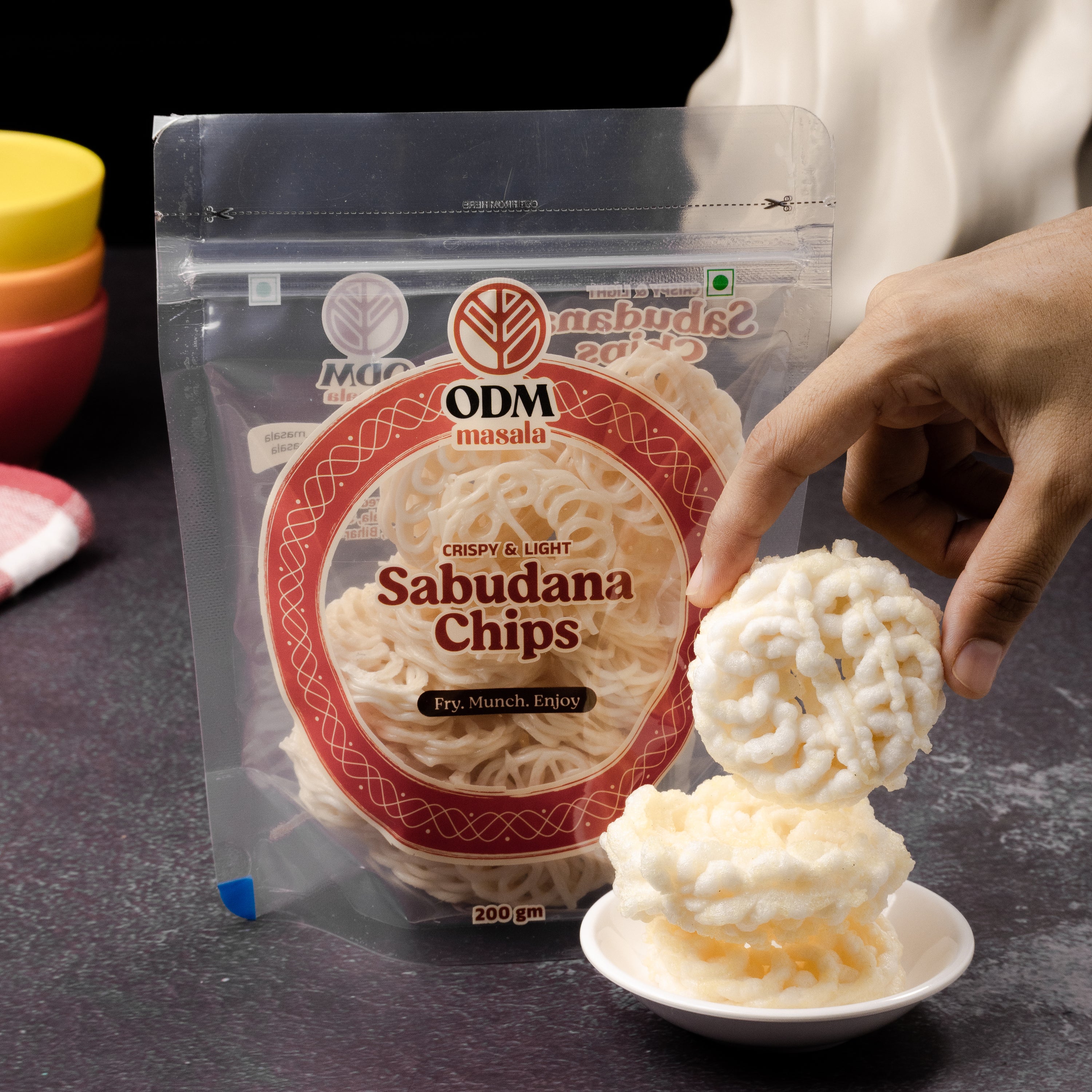 ODM Sabudana Chips (Ready-to-Fry Sago Wafers) - ready-to-fry crispy snack | Durga Masala