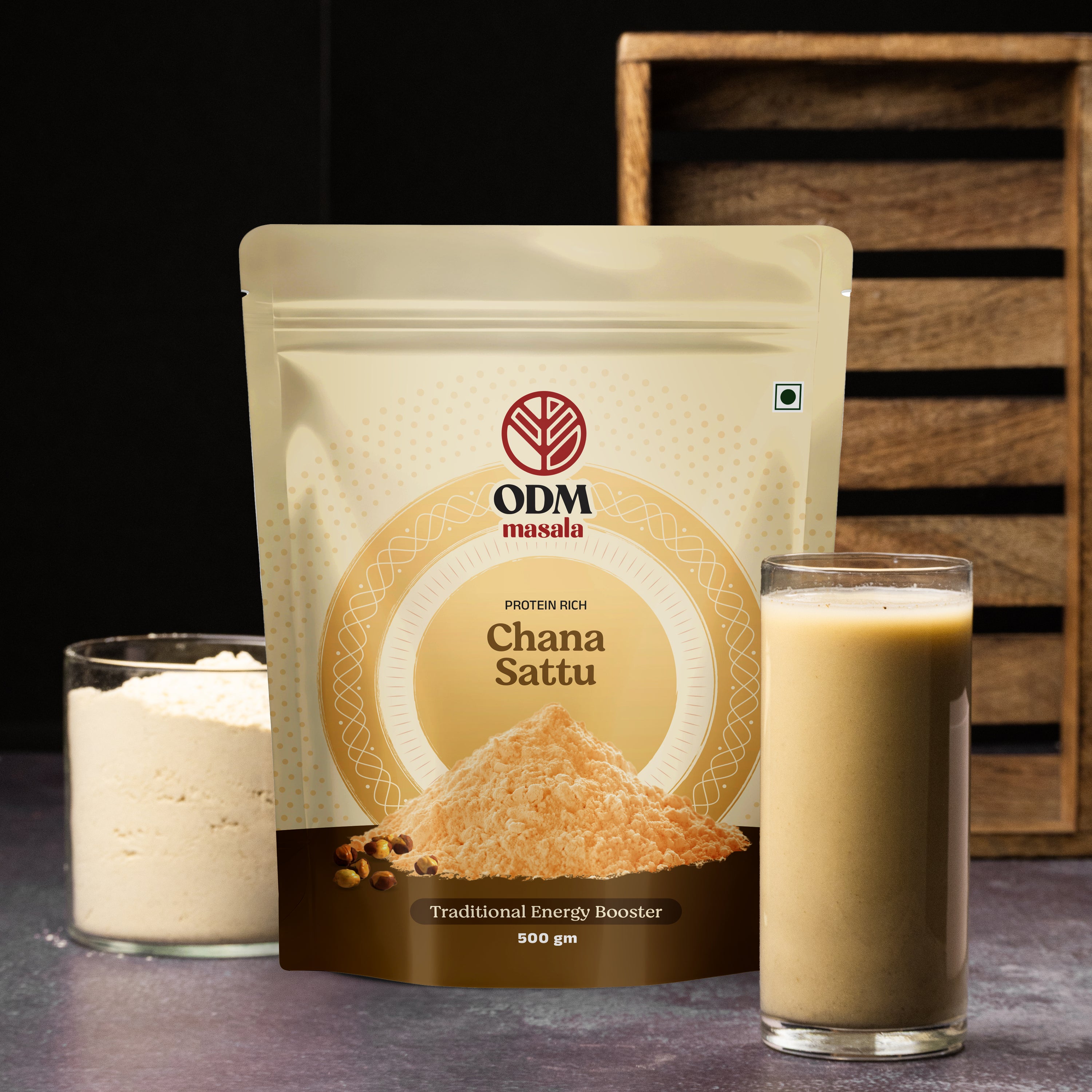 ODM Chana Sattu - stone-ground, no fillers | Durga Masala