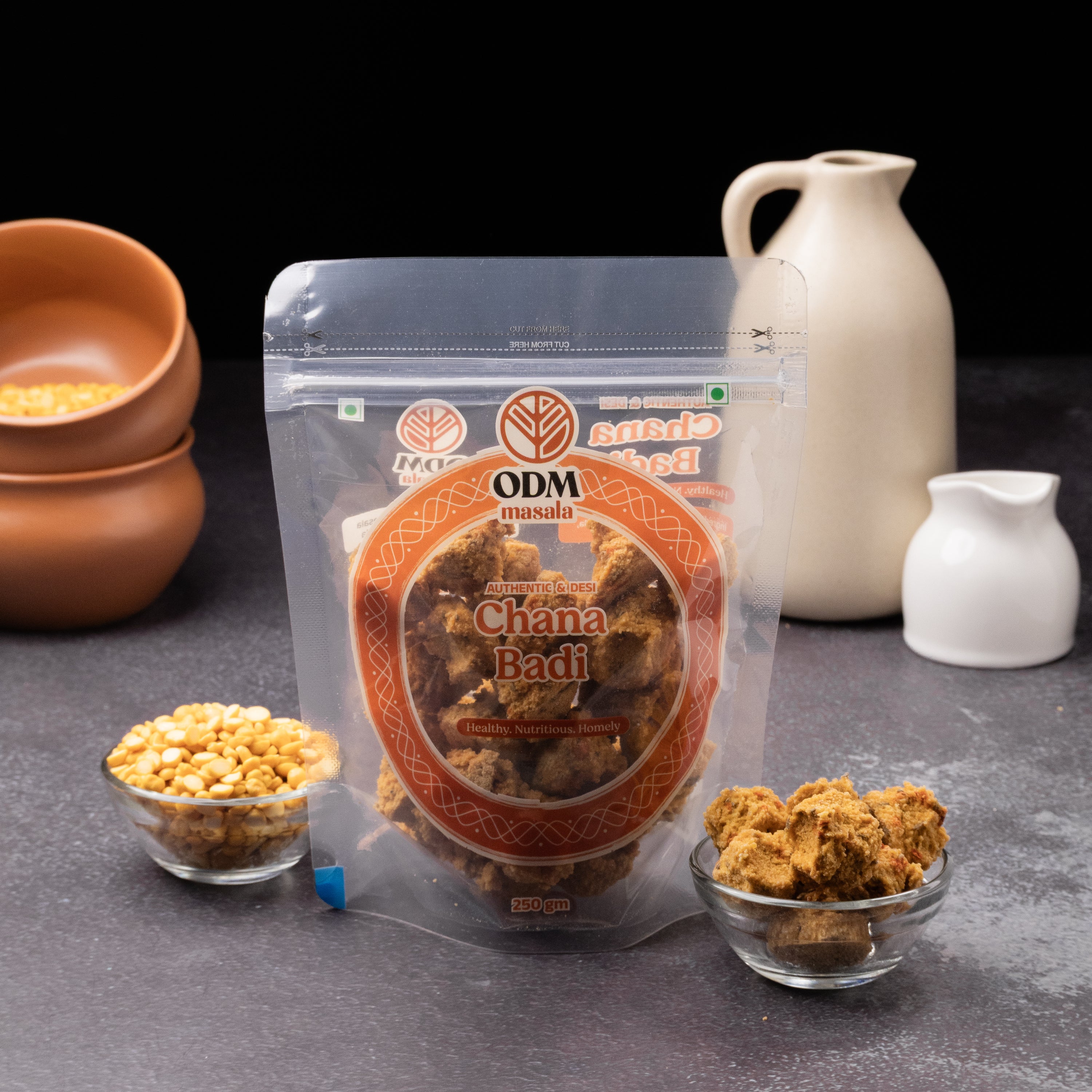 ODM Chana Badi (Bengal Gram Dumplings) - traditional sun-dried lentil dumplings | Durga Masala