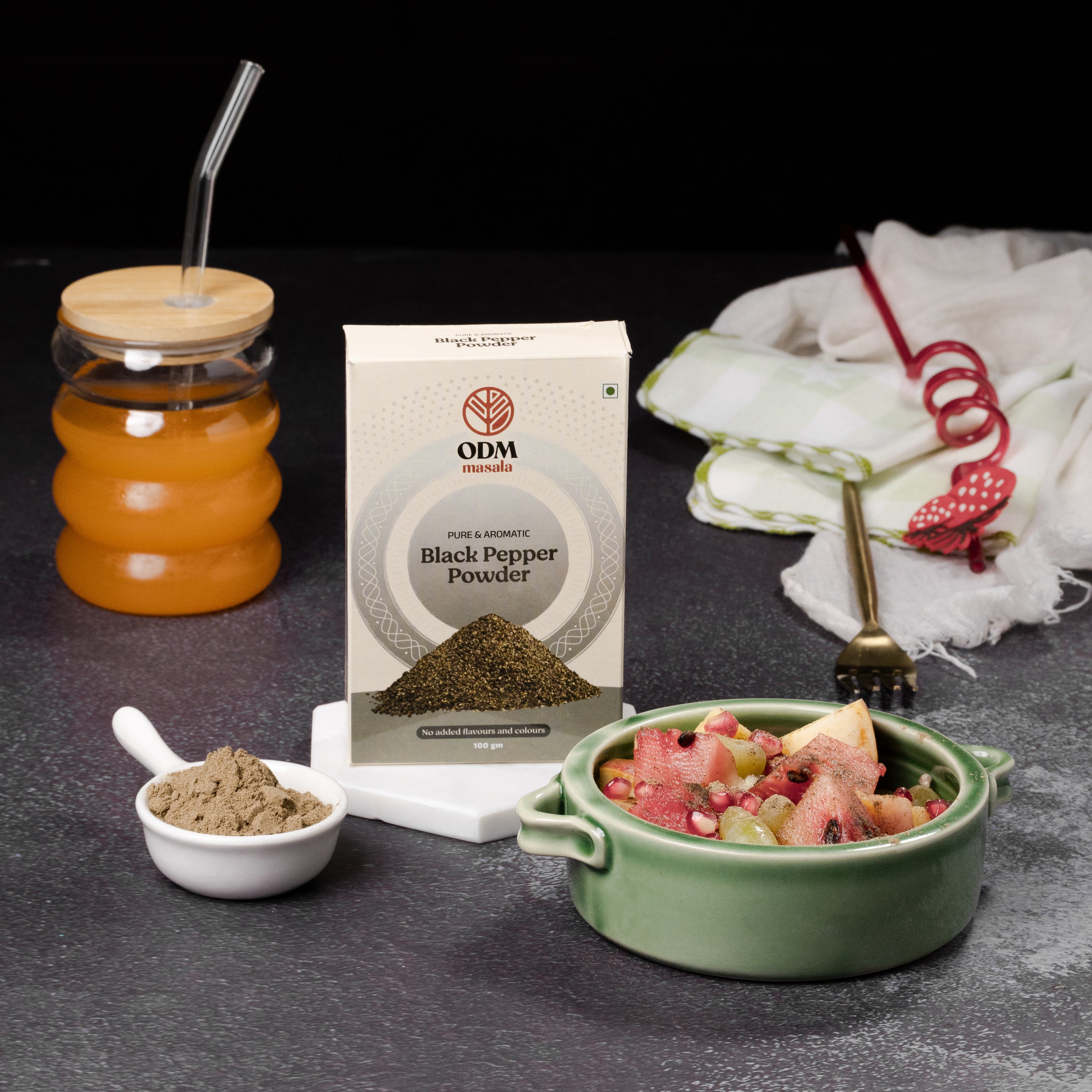 ODM Black Pepper Powder - bold flavour, no artificial colour | Durga Masala