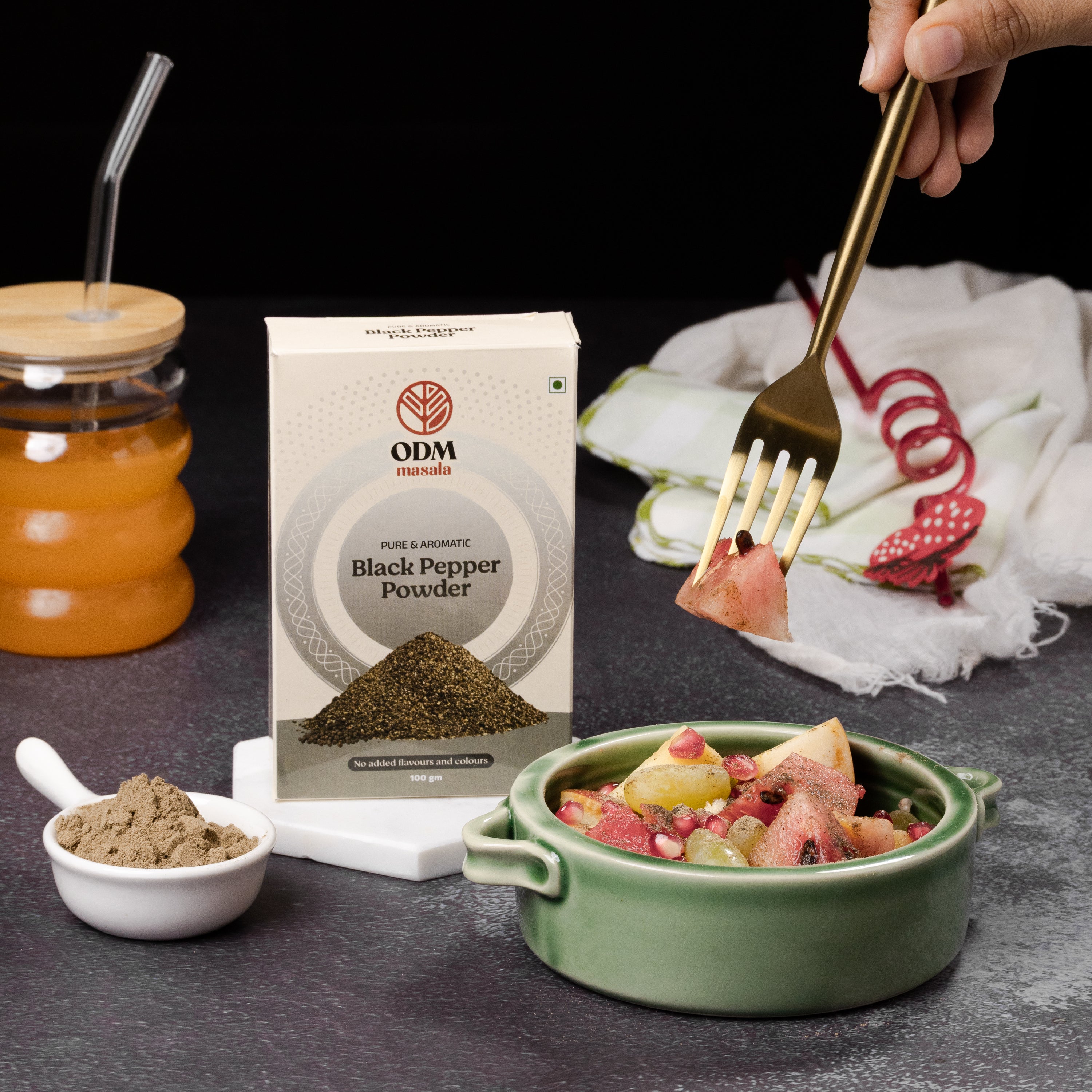 ODM Black Pepper Powder - bold flavour, no artificial colour | Durga Masala