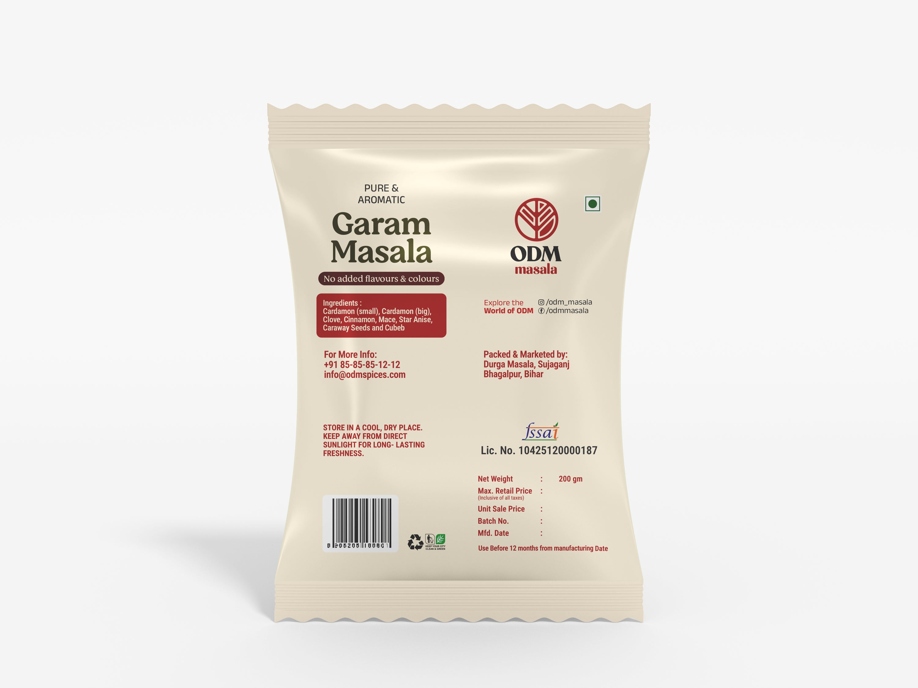 Garam Masala Mix - Whole Spices